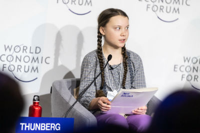 Greta Thunberg ante los lideres del mundo