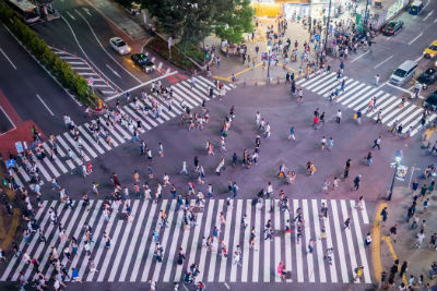 Gente en Shibuya